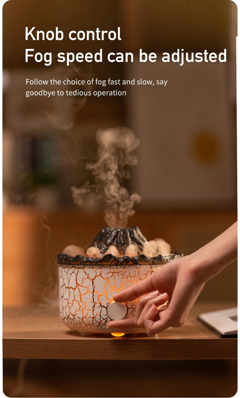 Volcano Humidifier Aromatherapy Air Diffuser Machine Spray