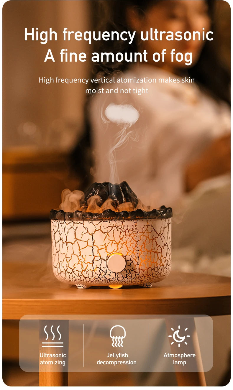 Volcano Humidifier Aromatherapy Air Diffuser Machine Spray