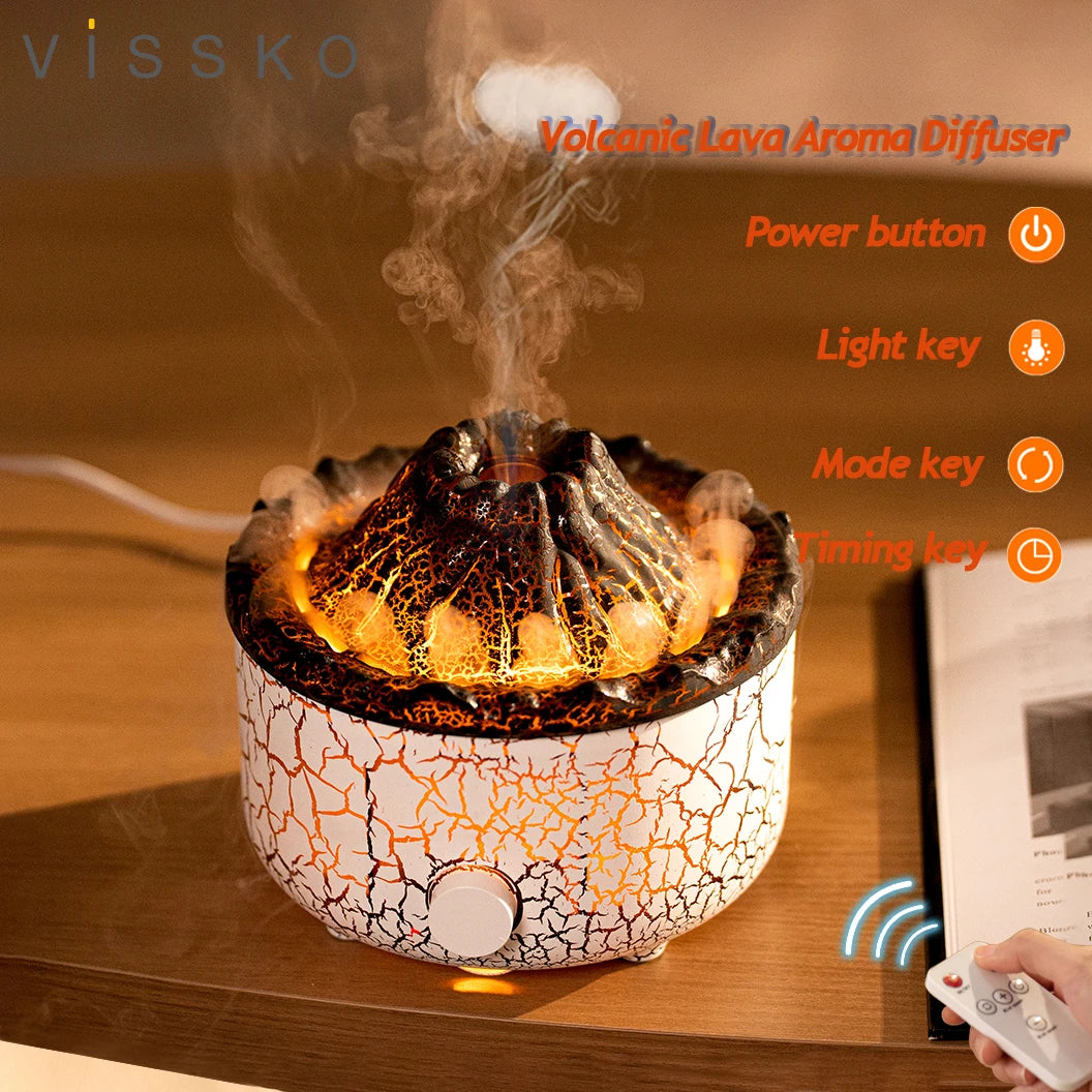 Volcano Humidifier Aromatherapy Air Diffuser Machine Spray