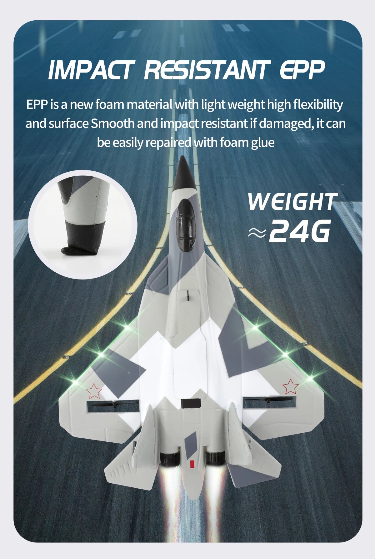 RC Foam Aircraft SU-35 – High-Performance Remote Control Fighter Plane Best Toy For Children