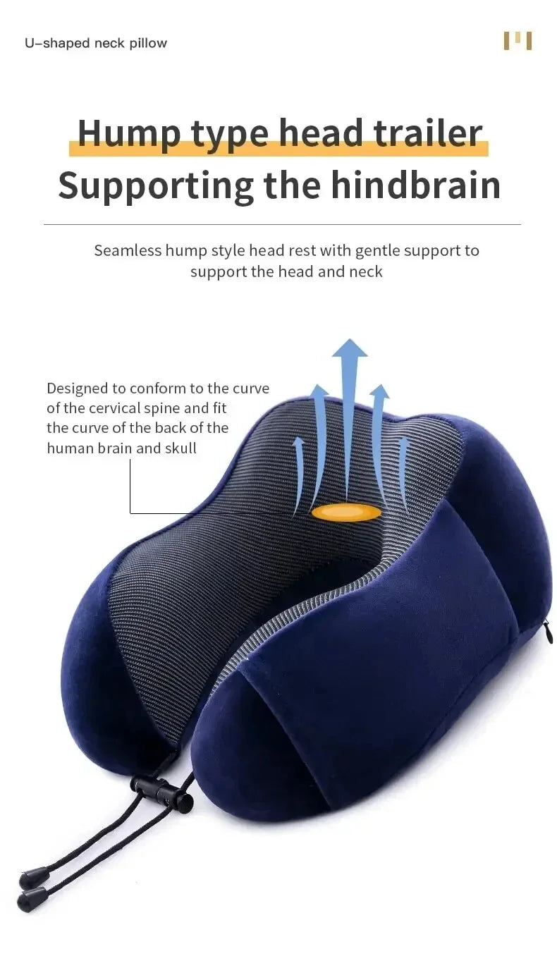 Memory Foam Travel Neck Pillow