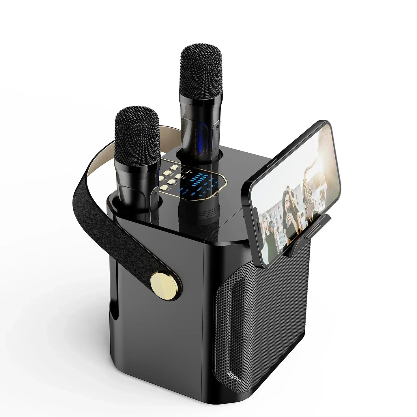S882 Karaoke Bluetooth Speaker – Portable Wireless Party Speaker with Dual Microphones.
