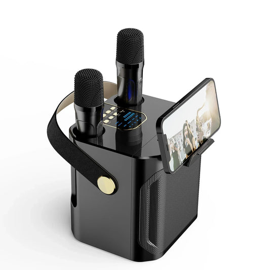 S882 Karaoke Bluetooth Speaker – Portable Wireless Party Speaker with Dual Microphones.