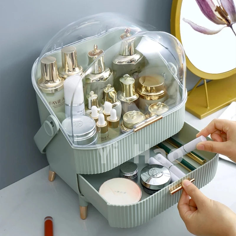 Cosmetic Storage Box with Make Up Storage Drawer