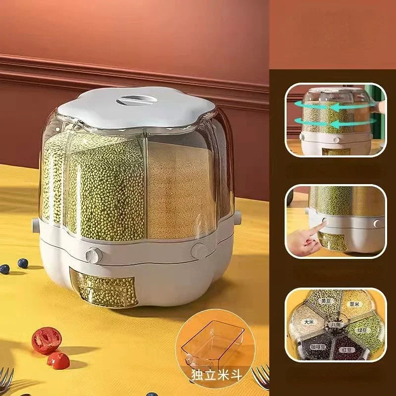 360° Rotating Kitchen Storage Container