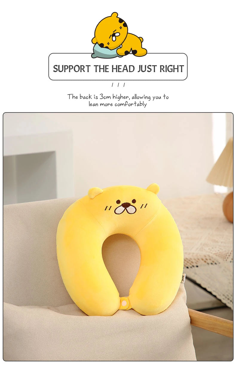 Cute Animal Memory Foam Travel Neck Pillow