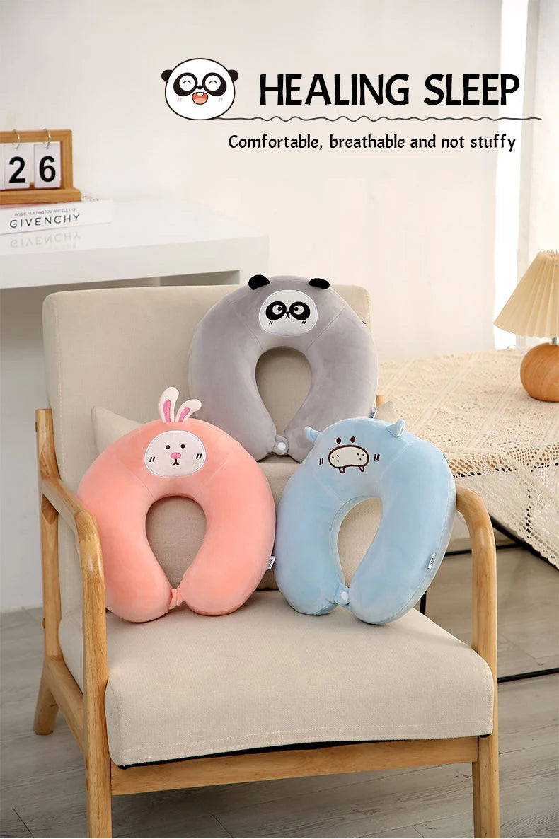 Cute Animal Memory Foam Travel Neck Pillow