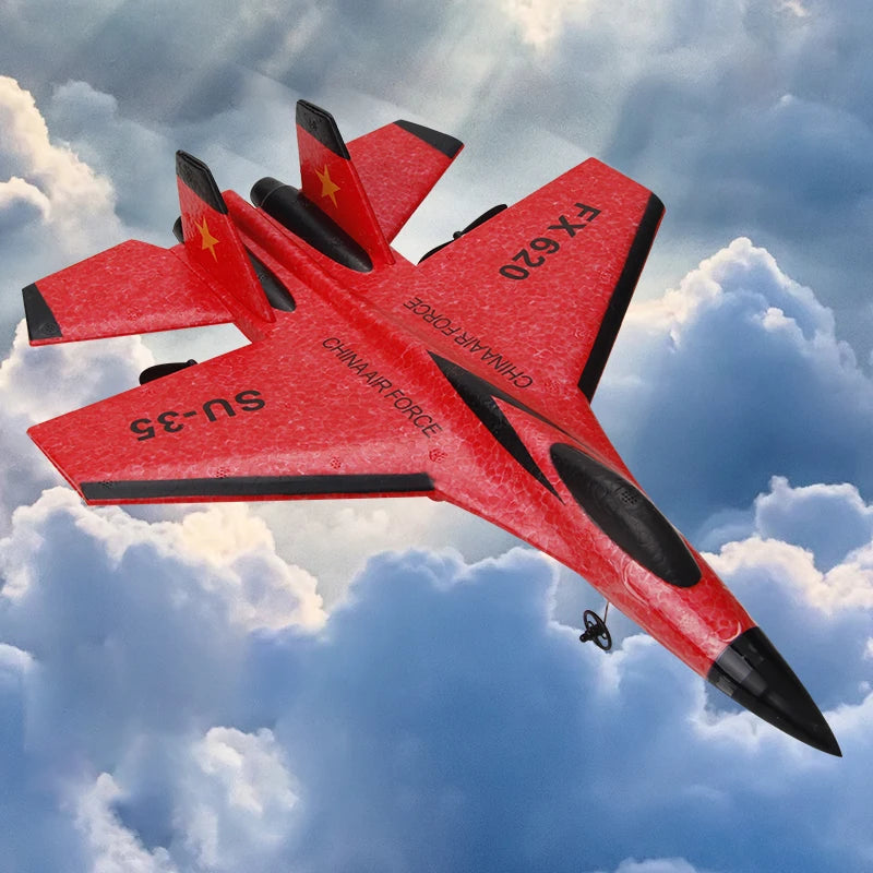 RC Foam Aircraft SU-35 – Durable, lightweight remote control fighter plane for kids and beginners.