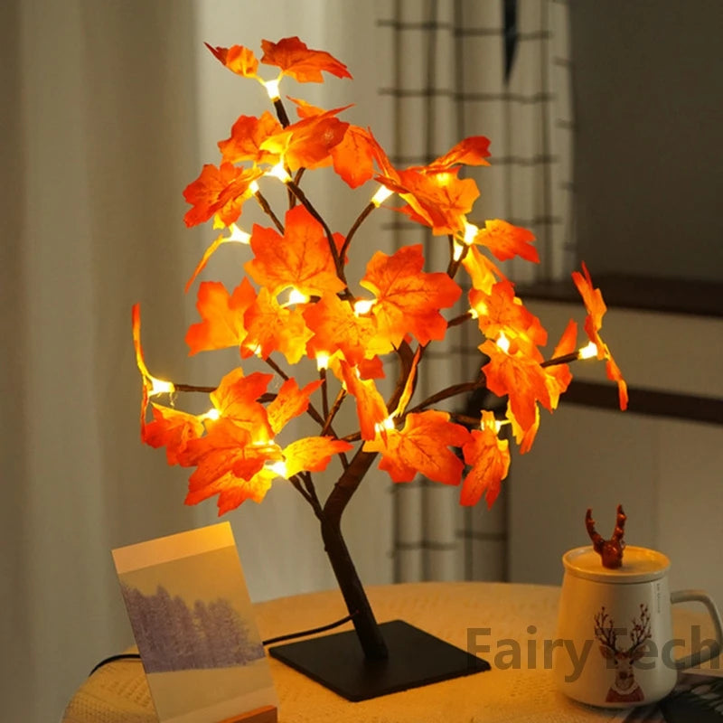 LED Rose Flower Table Lamp Christmas Tree