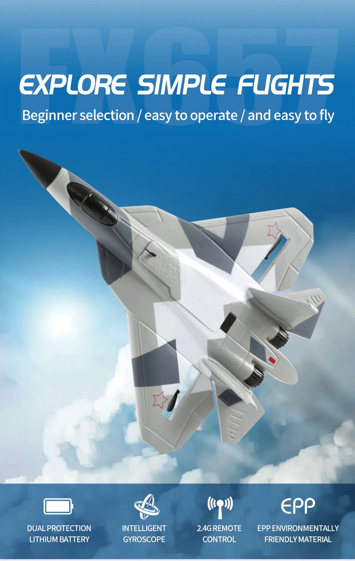 RC Foam Aircraft SU-35 – High-Performance Remote Control Fighter Plane Best Toy For Children
