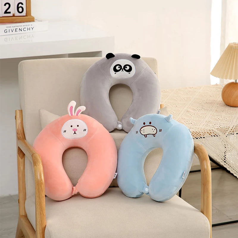 Cute Animal Memory Foam Travel Neck Pillow