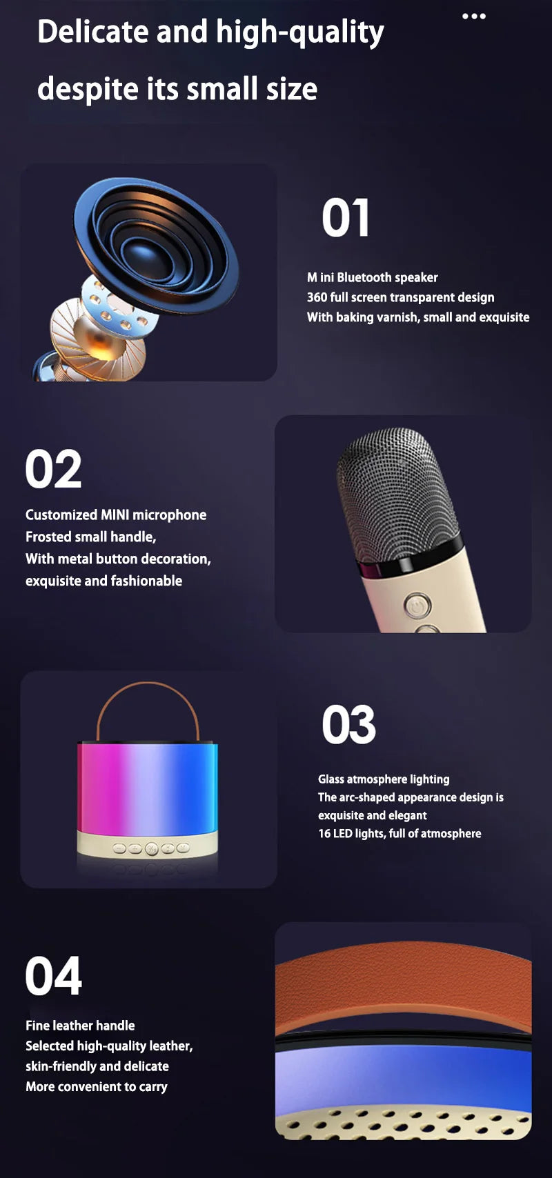 Xiaomi K52 Wireless Bluetooth Speaker With Multifunction Dual microphone – Ultimate Party & Karaoke Experience!
