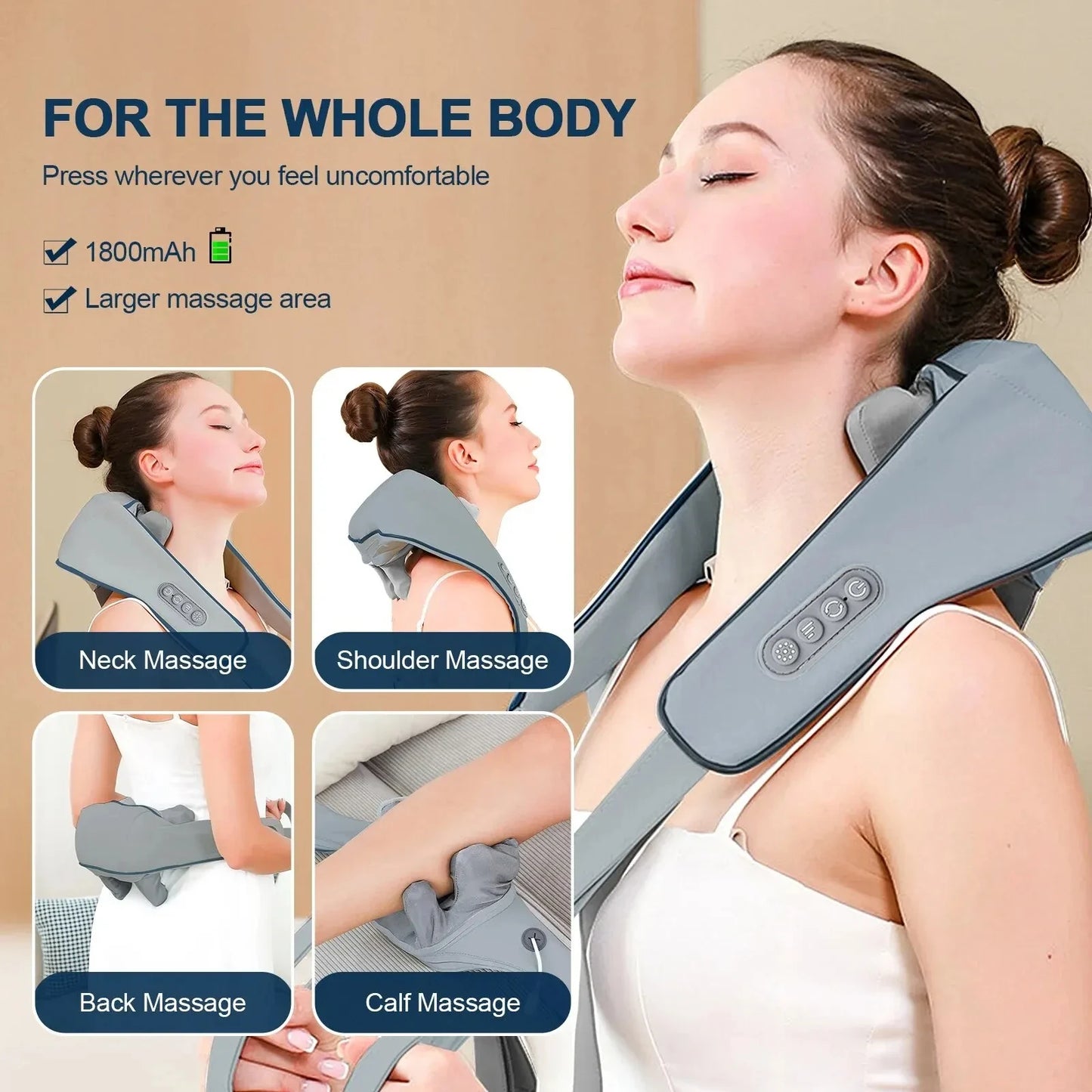 Wireless Neck And Shoulder Massager