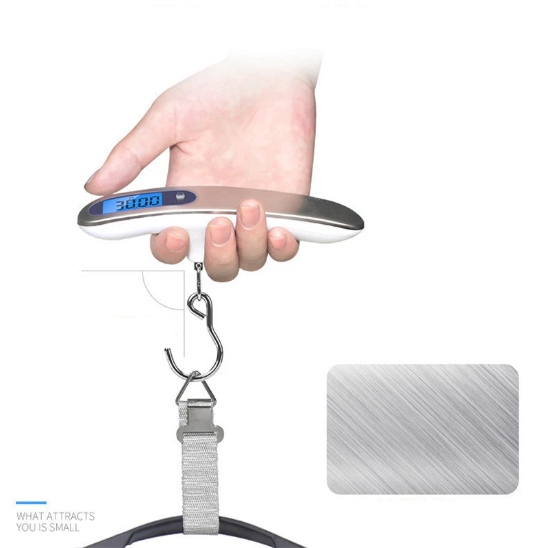 Portable Digital Luggage Scale, LCD Display with Hook