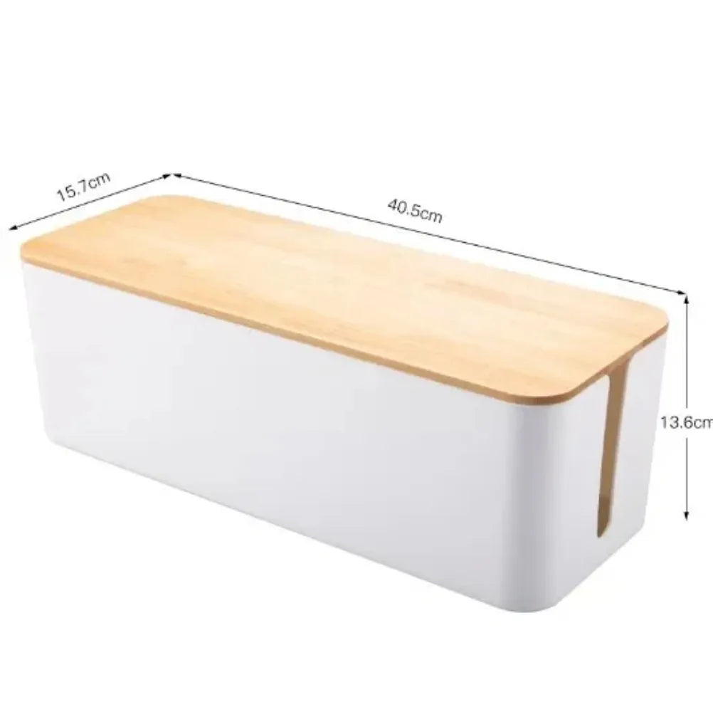 Wooden Cable Storage Box