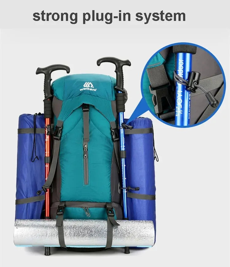 Hiking and Camping Travel Backpack With Rain Cover