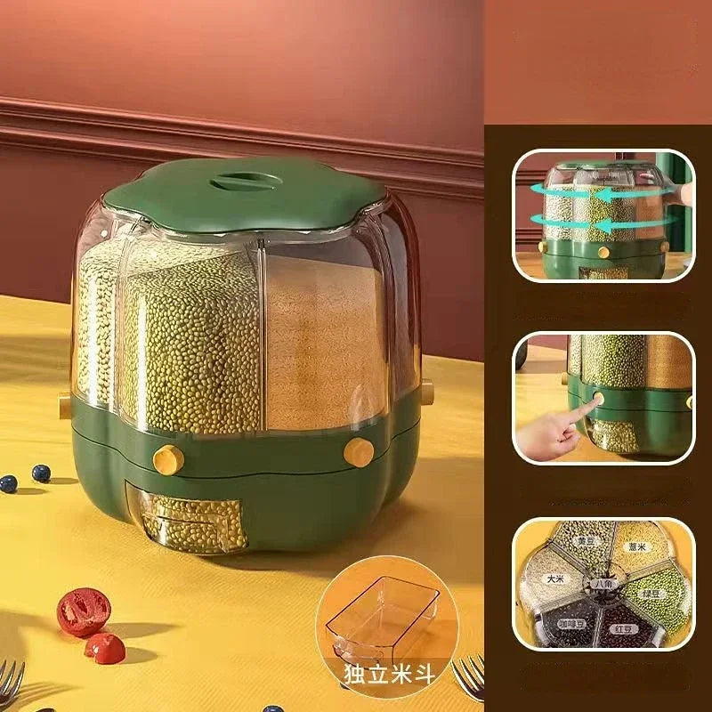 360° Rotating Kitchen Storage Container