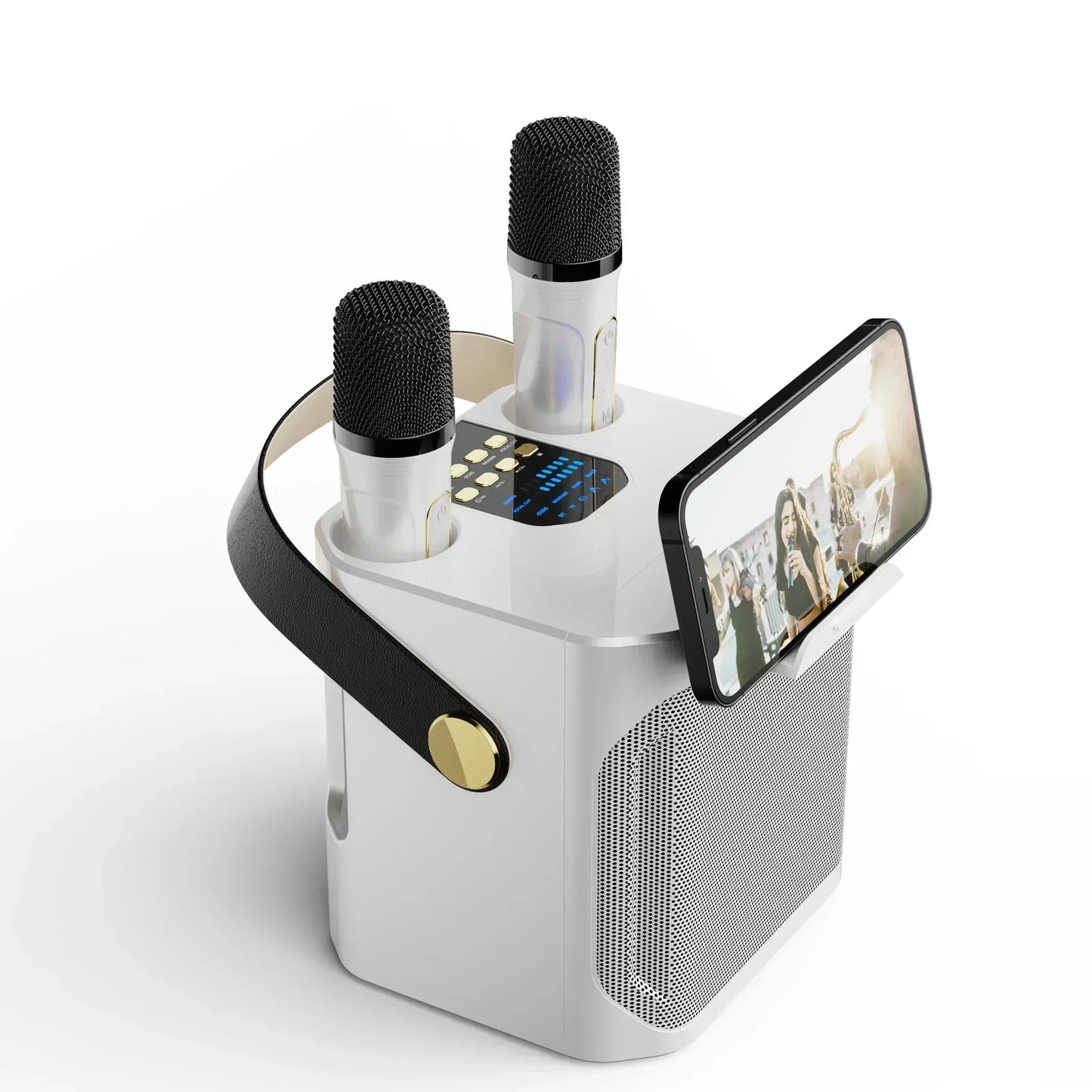 S882 Karaoke Bluetooth Speaker – Portable Wireless Party Speaker with Dual Microphones.