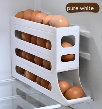 Automatic Rolling Egg Storage Box Dispenser for Refrigerator