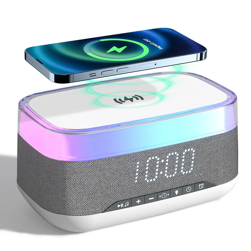 Intelligent Multifunctional Alarm Clock Bluetooth Speaker and Wireless Charger