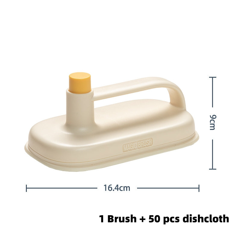 Kitchen Toilet Cleaning Magic Brush With Handle