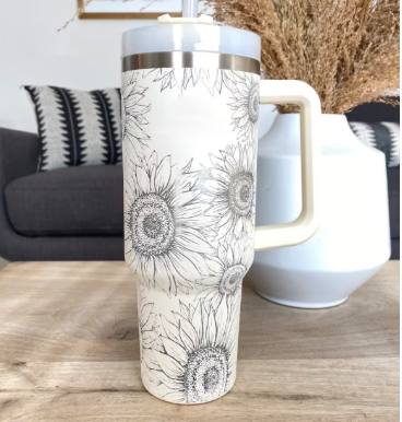 Stainless Streel Tumbler With Handle Straw Insulated