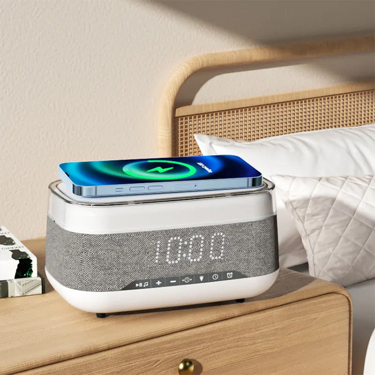 Intelligent Multifunctional Alarm Clock Bluetooth Speaker and Wireless Charger